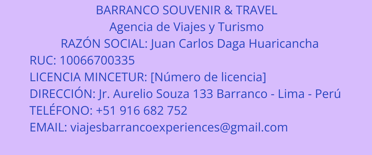 Barranco Souvenir & Travel
